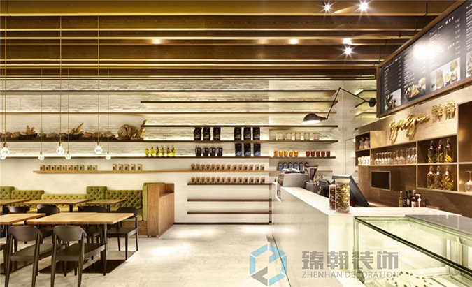 400平咖啡休閑館裝修設(shè)計(jì)案例
