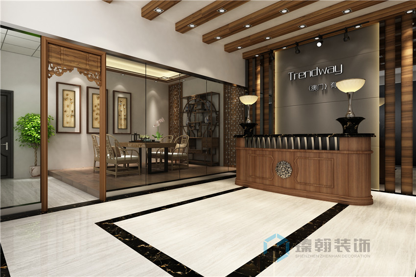 600平trendway辦公室會(huì)議室裝修案例