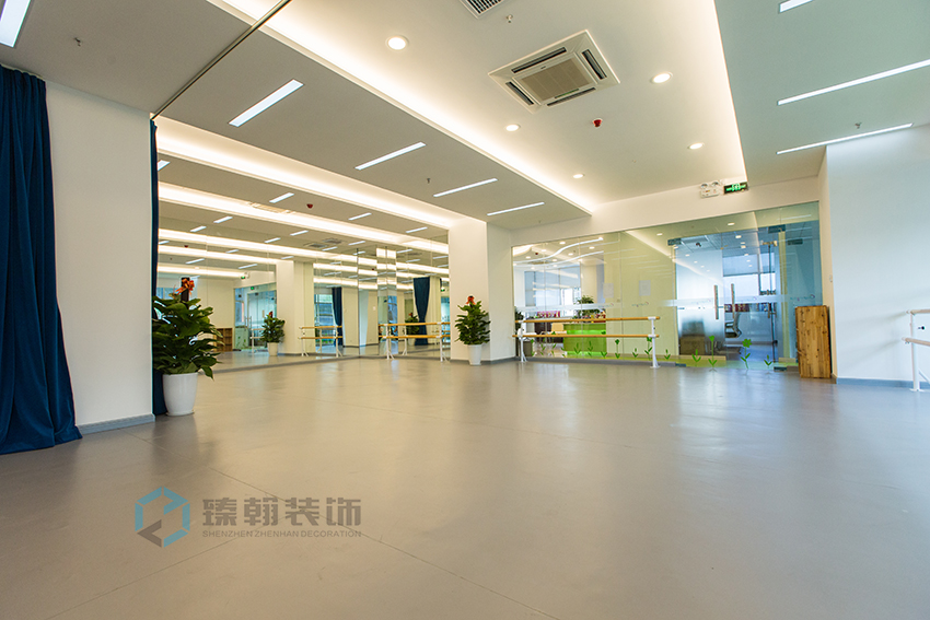 1000平米國通文化藝術培訓機構裝修設計