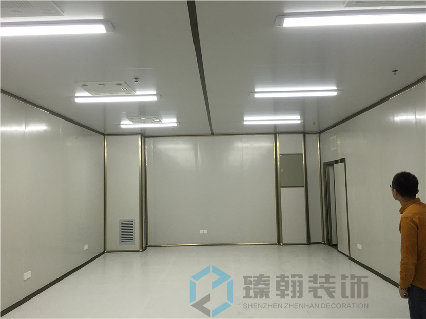 1200㎡沙井無(wú)塵廠房裝修