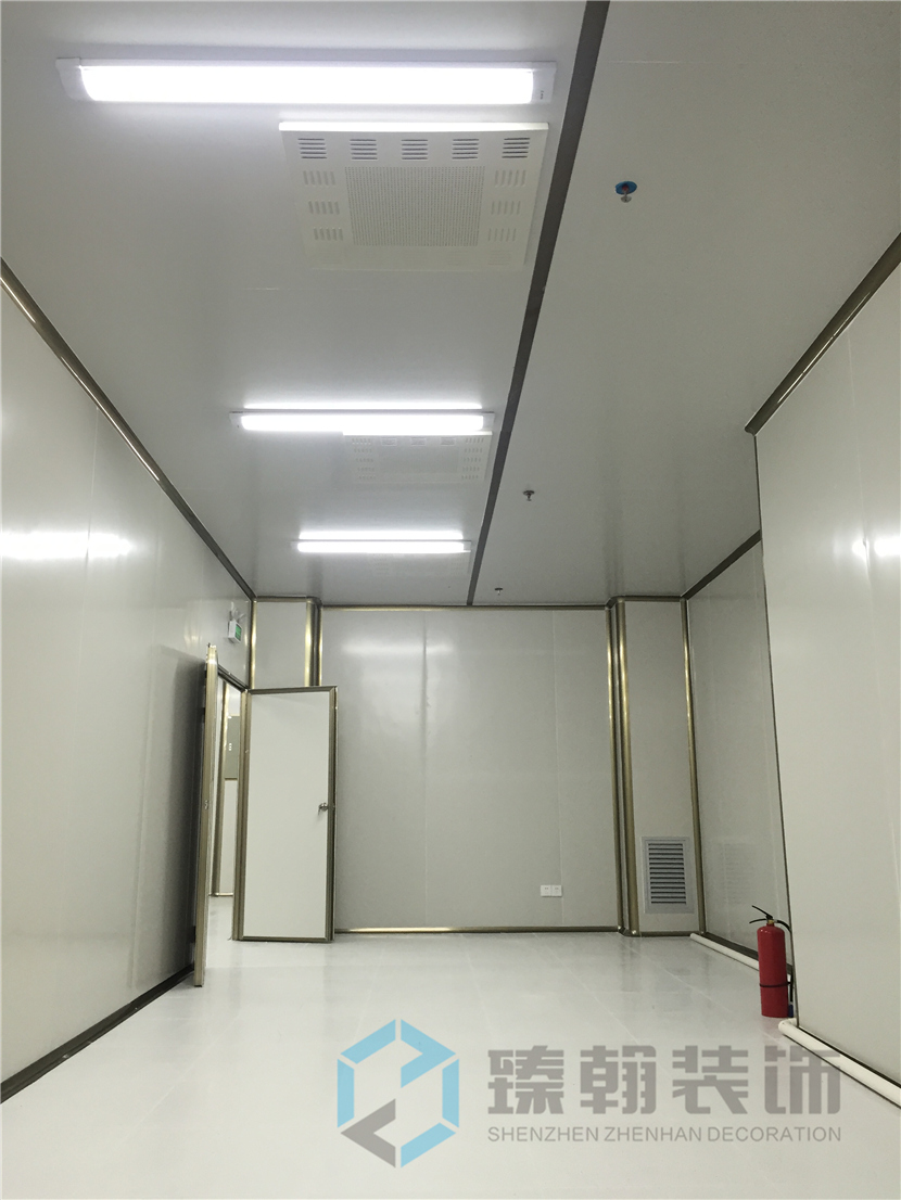 1200㎡沙井無(wú)塵廠房裝修