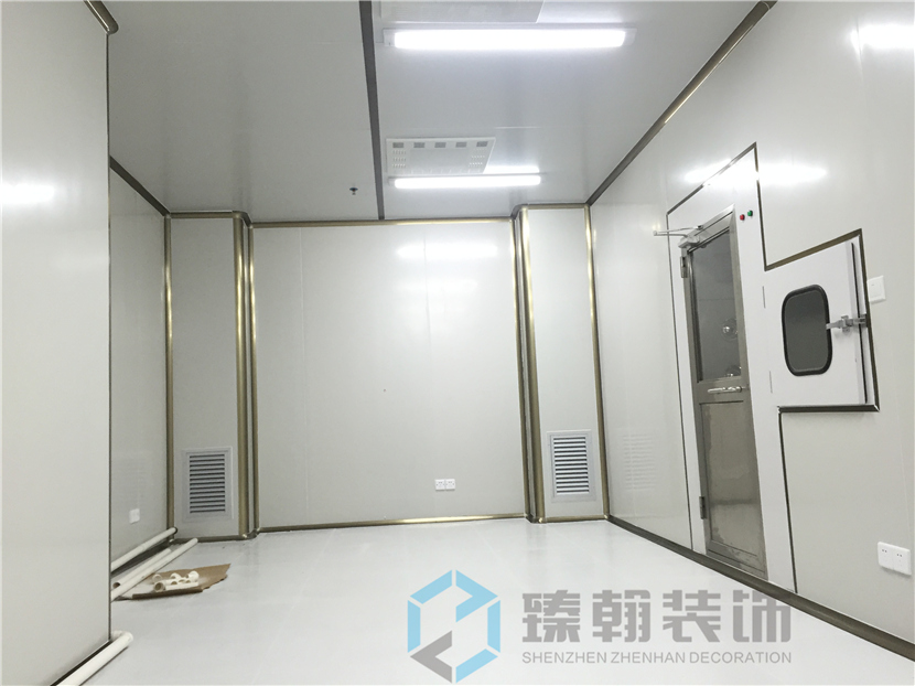 1200㎡沙井無(wú)塵廠房裝修