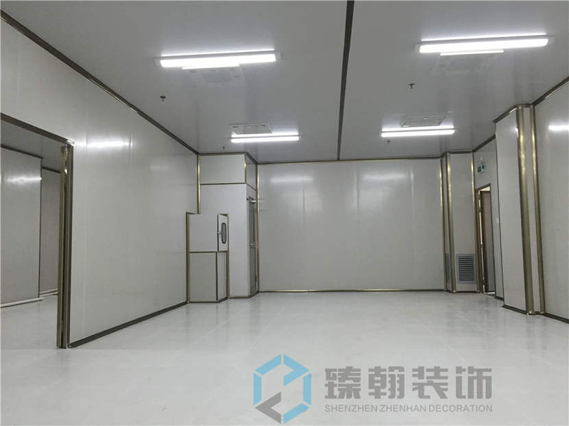 1200㎡沙井無(wú)塵廠房裝修