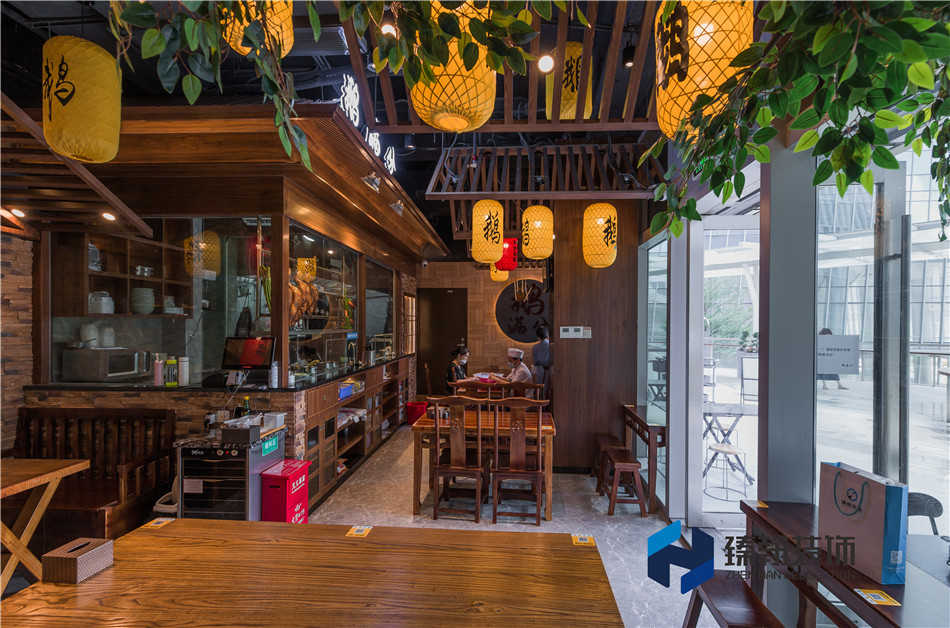 100平南山前海鵝滿分店設(shè)計(jì)裝修
