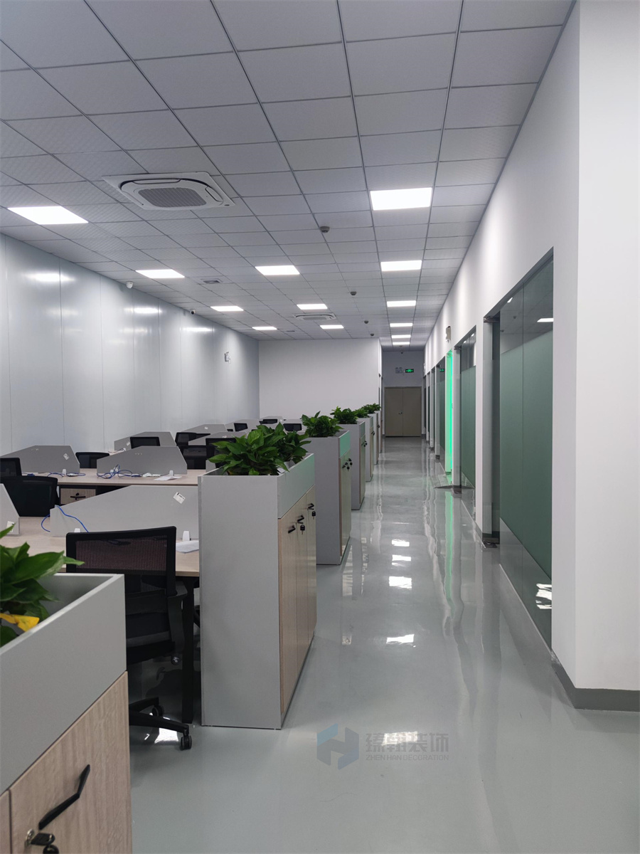 3000㎡深圳韻騰激光廠房，展廳，辦公室設(shè)計裝修
