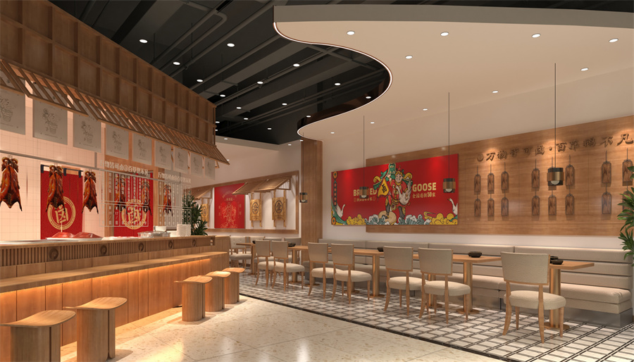 潮汕燒鵝店設(shè)計裝修